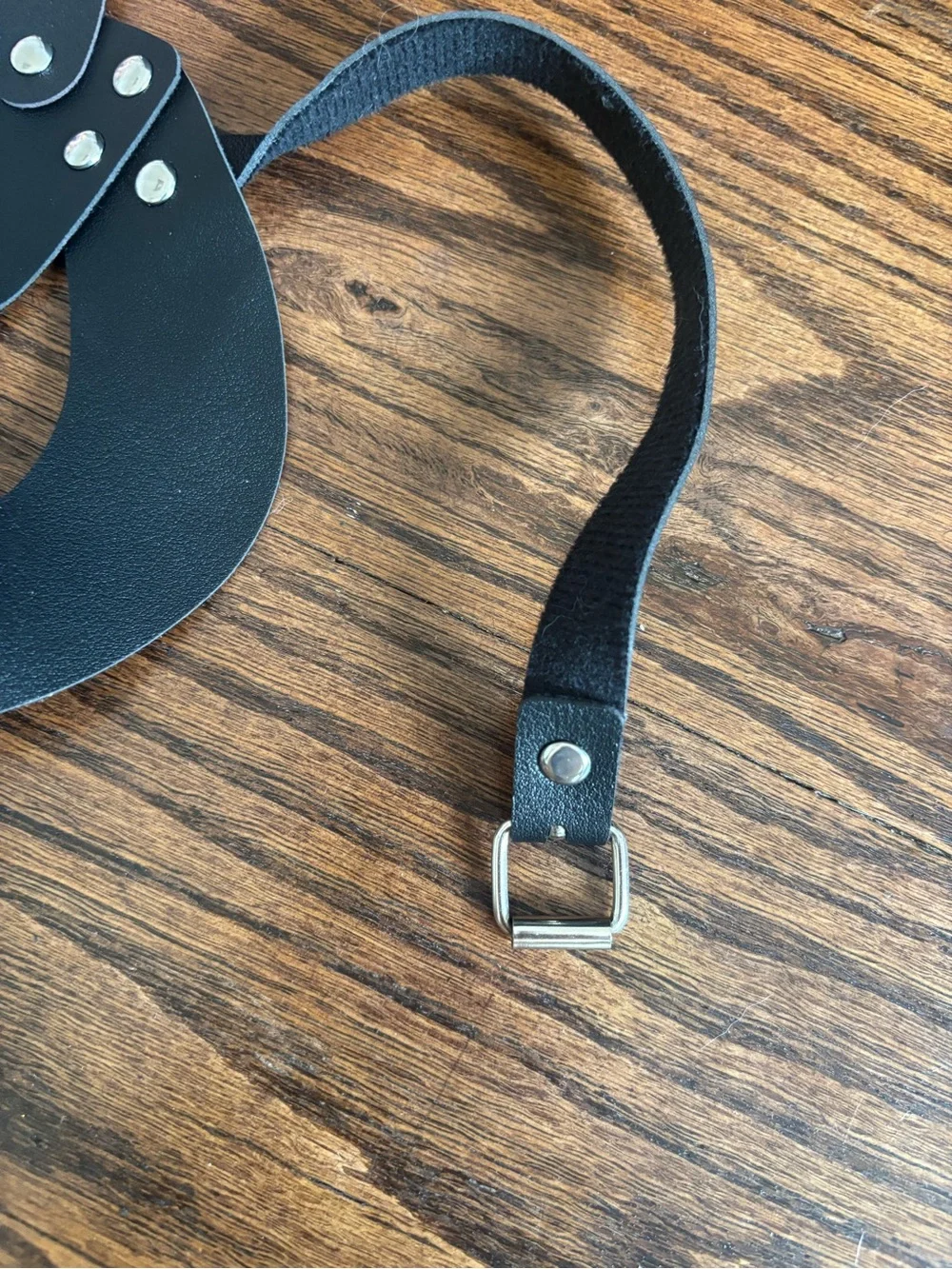 Black Leather Cat Mask